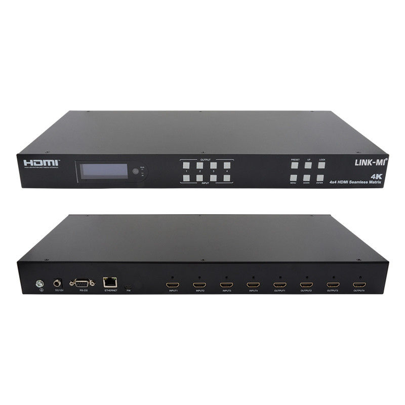 Bezproblemowy HDMI 4K Video Wall Splitter HDMI Matrix Switcher 2X2 4 w 4