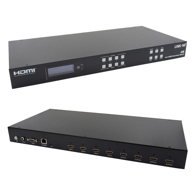 Bezproblemowy HDMI 4K Video Wall Splitter HDMI Matrix Switcher 2X2 4 w 4