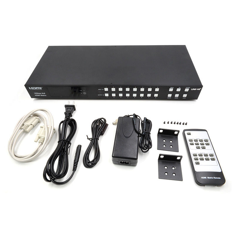 18Gbps 8x8 Matrix Switcher z funkcją ARC Wsparcie 4K2K 60Hz YUV 4:4:4