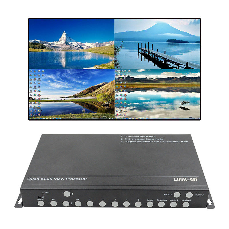 PIP POP HDMI Multi Viewer 4k 4x1 z IR Remote Control RS232