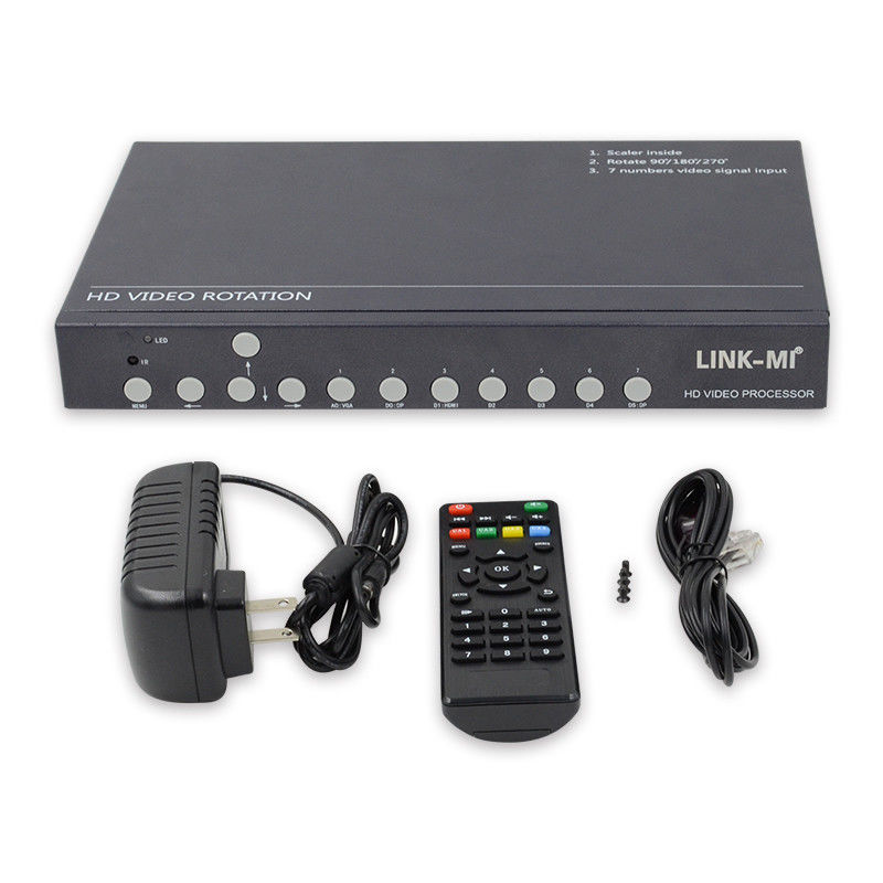 12V HDMI Video Wall Controller Video Rotator 90 180 270 stopni HD Video Upscaling Rotary Switch