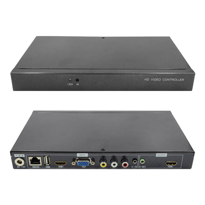 Superimposer HDMI Video Wall Controller Caption Adder 4 w 1 Out HD Video Processor