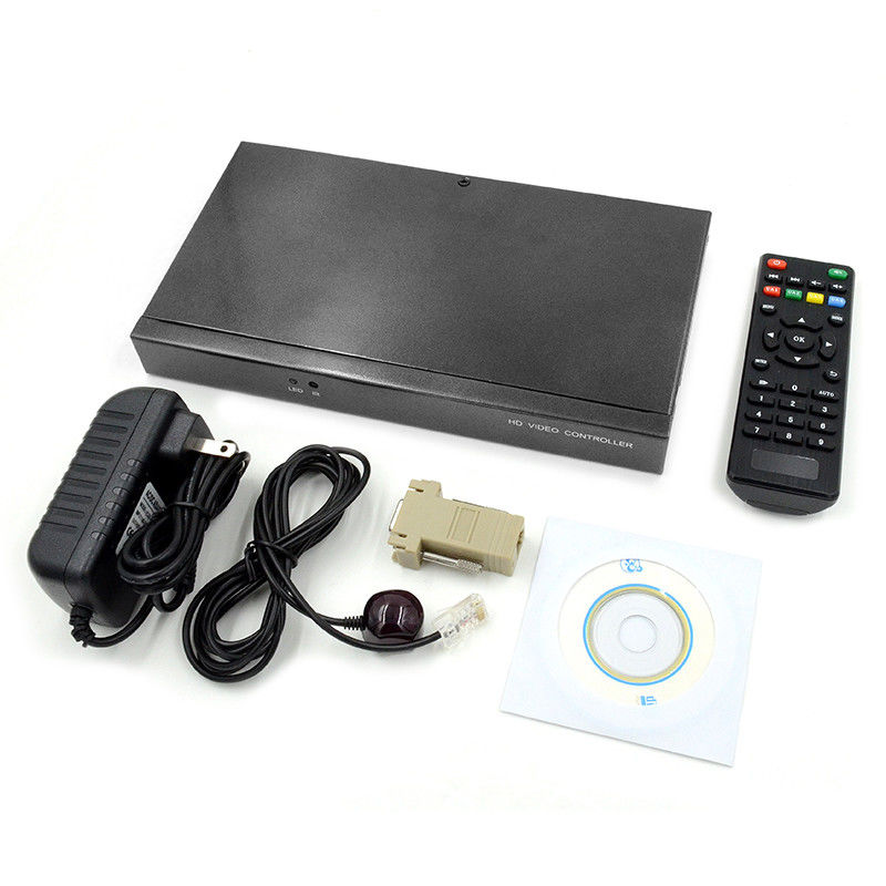 Superimposer HDMI Video Wall Controller Caption Adder 4 w 1 Out HD Video Processor