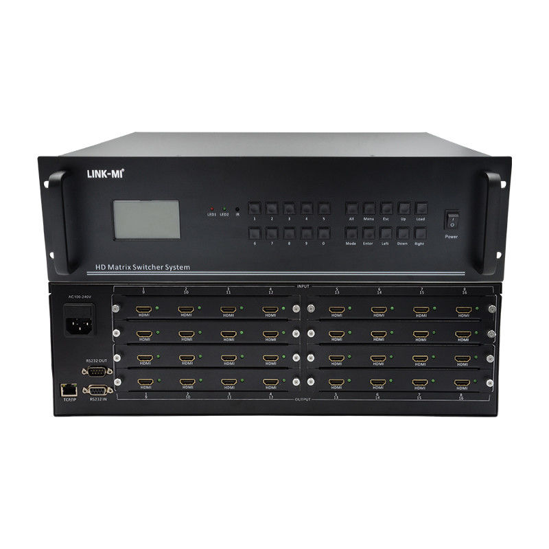 16 w 16 wyjście HDMI Matrix Switch 4K 16X16 Video Matrix Wsparcie sygnału VGA DVI SDI