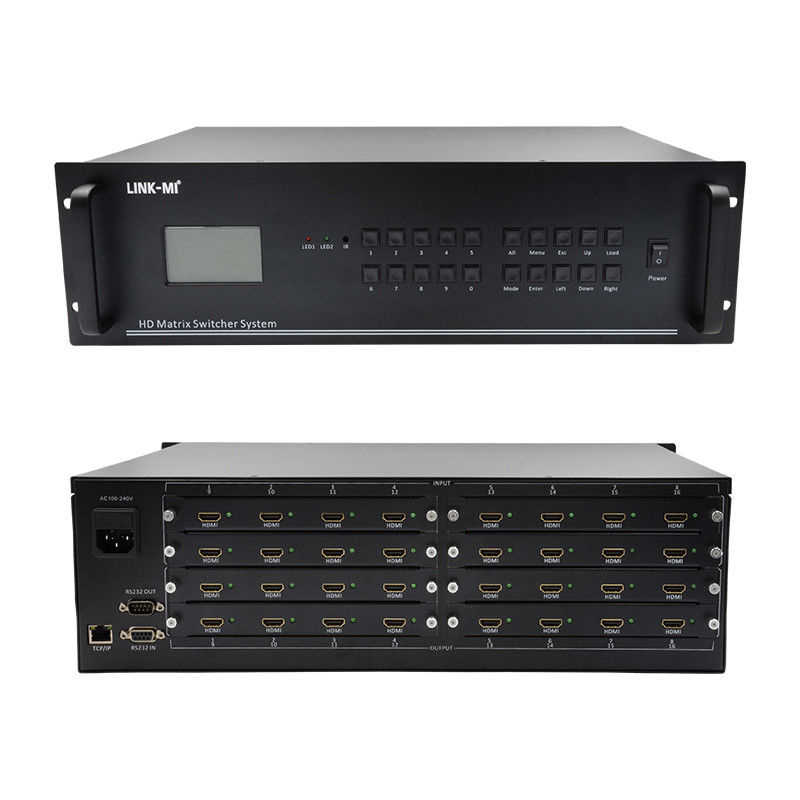 16 w 16 wyjście HDMI Matrix Switch 4K 16X16 Video Matrix Wsparcie sygnału VGA DVI SDI