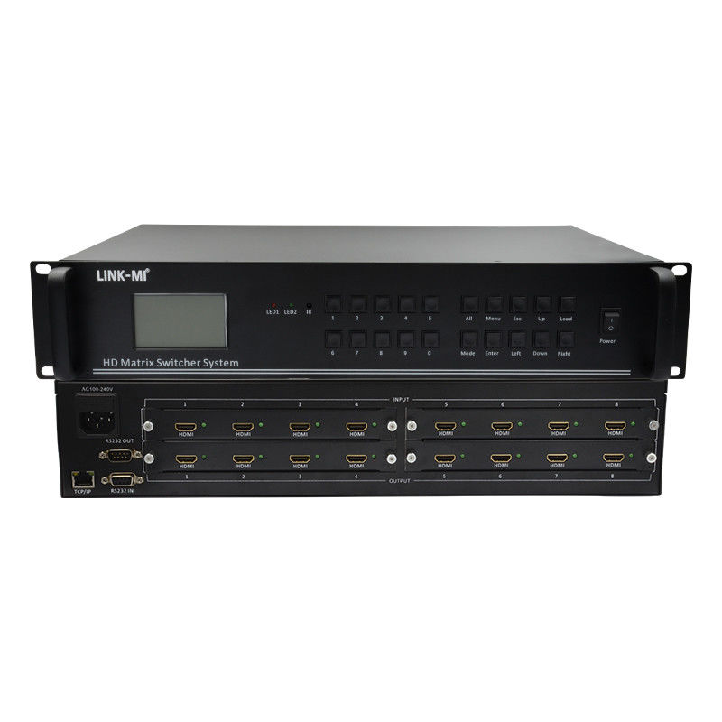 4K Video Audio Matrix 8X8 HDMI Matrix Switcher System RS232 TCP/IP