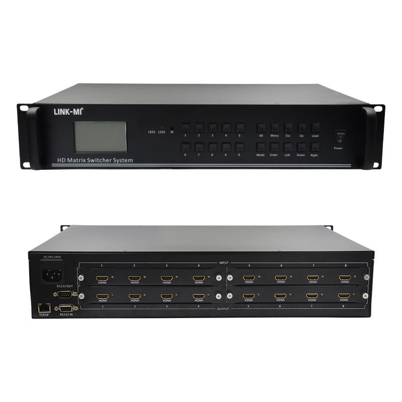 4K Video Audio Matrix 8X8 HDMI Matrix Switcher System RS232 TCP/IP
