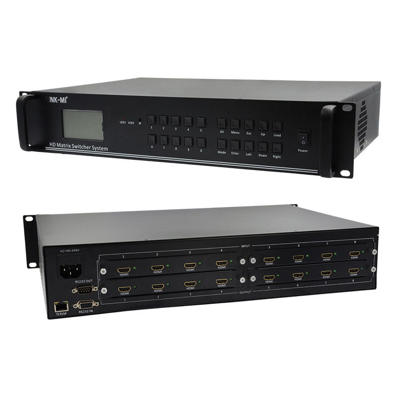 4K Video Audio Matrix 8X8 HDMI Matrix Switcher System RS232 TCP/IP