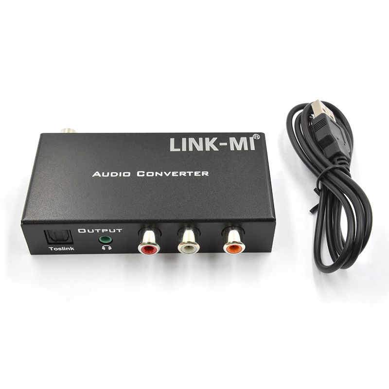 Dac Converter Digital Analog Audio Converter Wsparcie HDMI ARC Toslink Coax Digital Audio