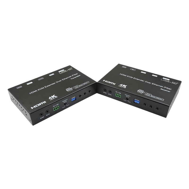 HDMI USB AV Over IP KVM Extender Over Fiber Wsparcie POE RS232 Unicast Multicast