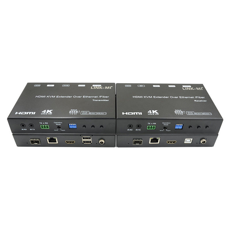 HDMI USB AV Over IP KVM Extender Over Fiber Wsparcie POE RS232 Unicast Multicast