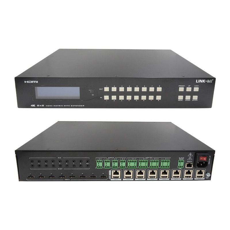 8X8 HDMI Matrix Extender Do 70m 8 HDMI Loop Out 4K60Hz HDMI Video Switch