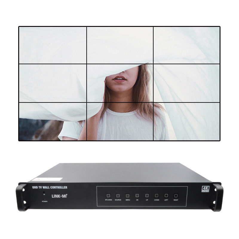 Procesor ścian wideo 3x3 4K z rotacją obrazu Roaming Window Controller 3x3 4k