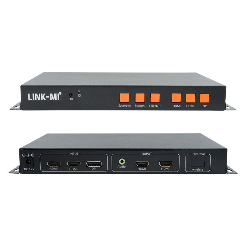 Wsparcie dla sterownika ściany wideo 4K z wejściem mobilnym/HDMI/DP dla dwóch ekranów