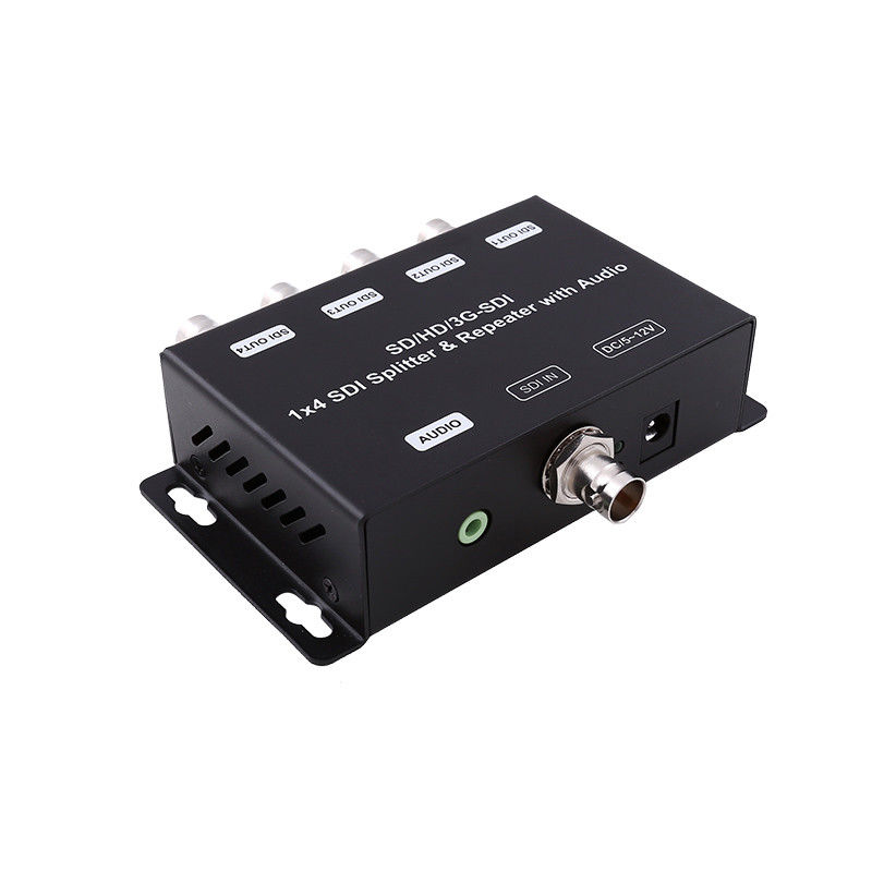 Repeater wzmacniacz dystrybucji HD/SD-SDI 1 do 4 z audio 75 ohm Impedancją wyjściową