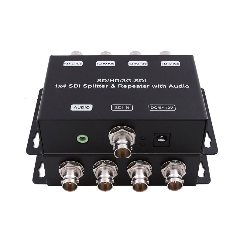 Repeater wzmacniacz dystrybucji HD/SD-SDI 1 do 4 z audio 75 ohm Impedancją wyjściową