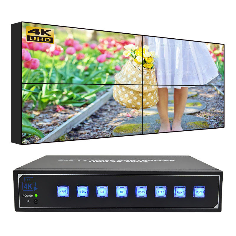 Kontroler ściany wideo 4K dla maksymalnie 4 telewizorów USB HDMI kontroler ściany wideo 2x2