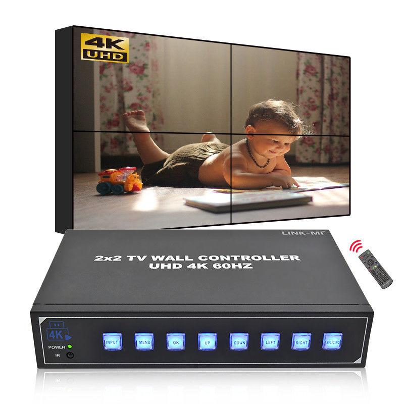 4 telewizory Procesor ścian wideo 4K Wspiera obrót 180° Maksymalna rozdzielczość wejścia 3840*2160 60Hz